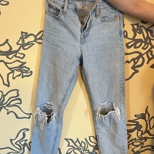 Levi’s Wedgie Light Blue Distressed Women's Jeans (W23/L30)